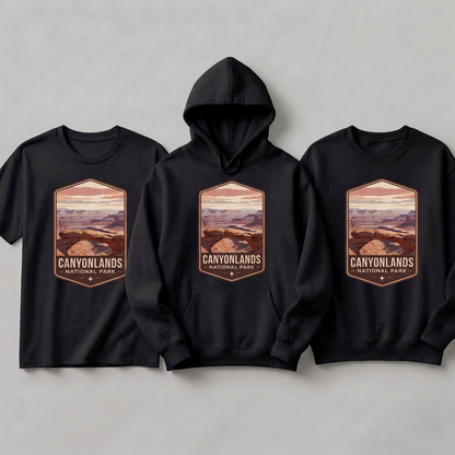 Custom Canyonlands National Park Hoodie, Retro Utah Shirt, Personalized Hiking Gift, Vintage National Park Sweatshirt, Mesa Arch Graphic Tee