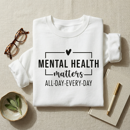 Custom Wellness T-shirt, Personalized Self Care Gift, Mental Health Awareness Tee, Aesthetic Mindful T-shirt, Inspirational Quote Top