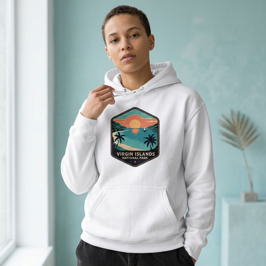Custom Virgin Islands National Park Hoodie, Personalized Tropical Gift, National Park Sweatshirt, Beach Sunset Graphic Tee