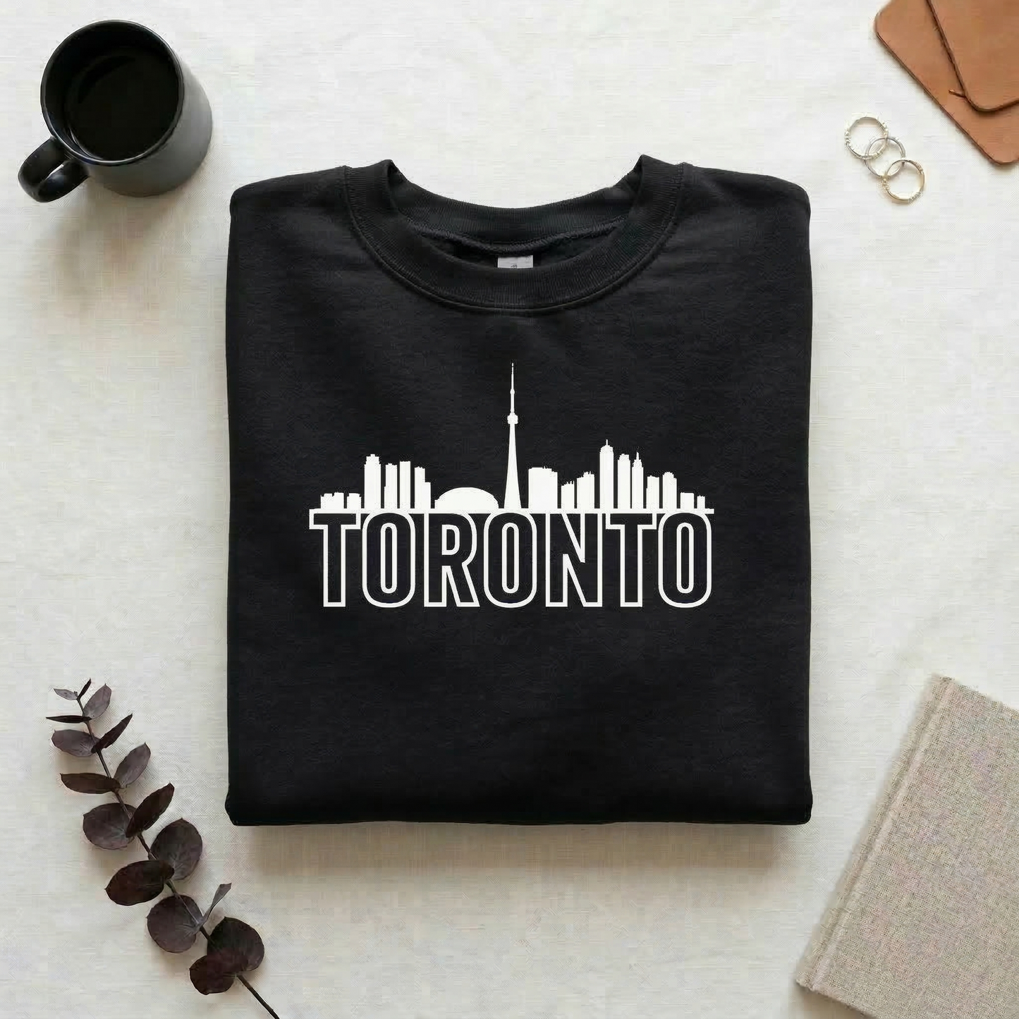 Toronto Skyline Sweatshirt | Minimalist Toronto Crewneck | Toronto Canada Skyline Gift | Urban Streetwear Pullover | Toronto Souvenir Jumper