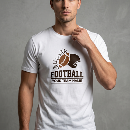 Custom Football Team Hoodie, Personalized Football Helmet Shirt, Custom Football Player Sweatshirt with Team Name, Football Mom Apparel
