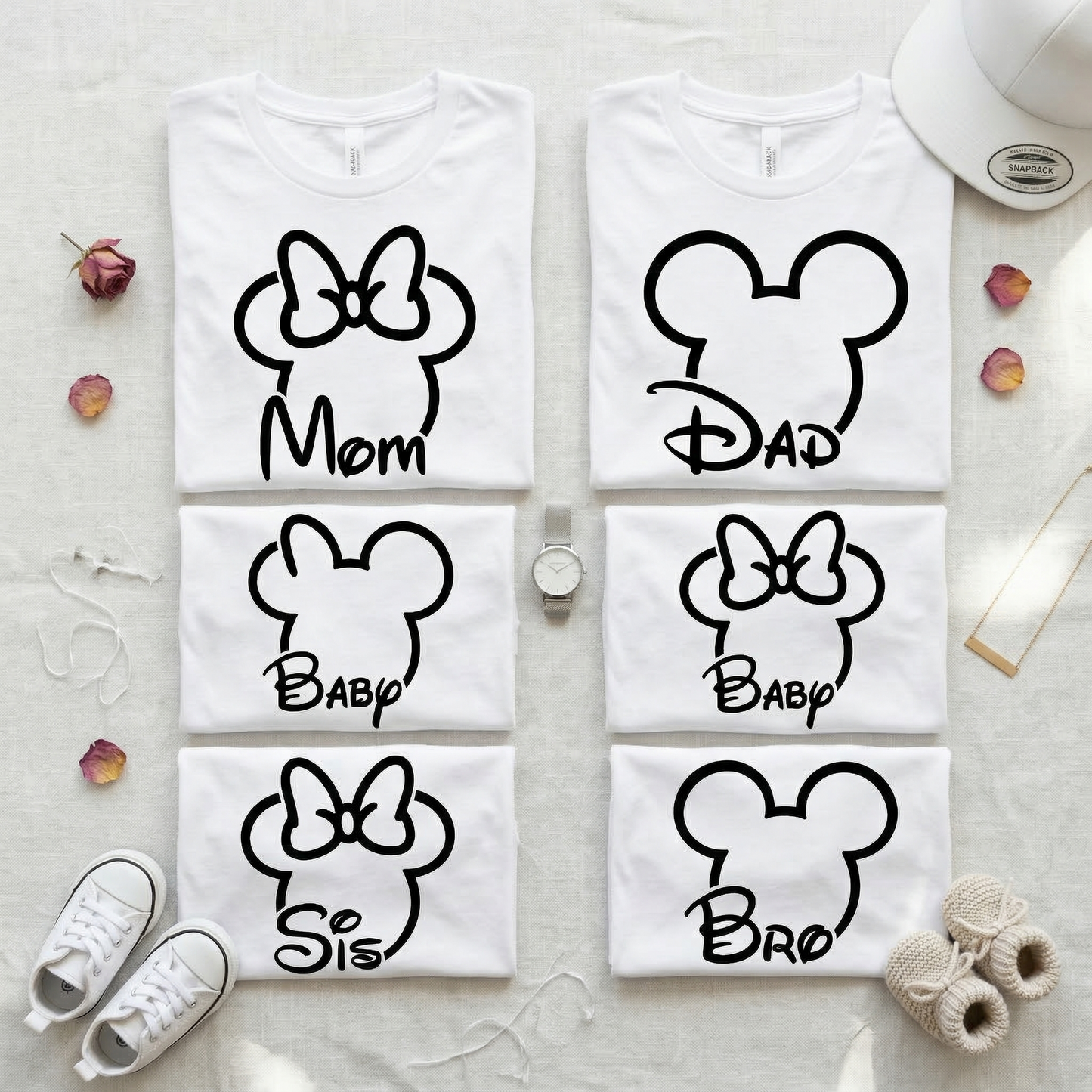 Matching Family Vacation Shirts, Custom Mom Dad Sis Bro Baby Tees, Theme Park Family Trip 2026, Magical Vacation Outfits