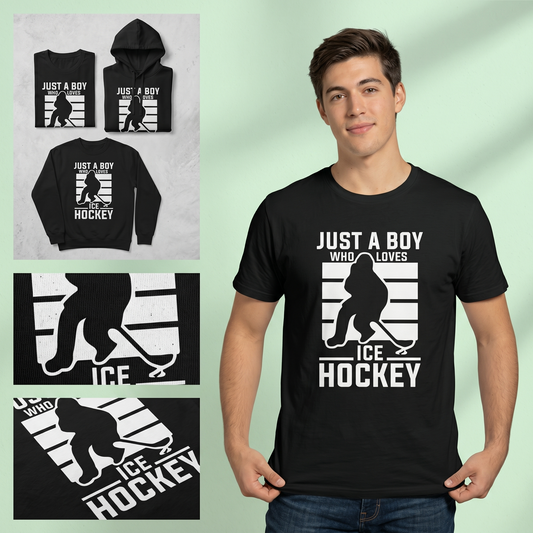 Custom Ice Hockey Hoodie for Boys, Youth Hockey Gift with Name, Hockey Player Sweatshirt, Custom Ice Hockey Team Apparel,