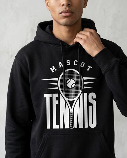 Custom Tennis Team T-Shirt, Personalized Tennis Mascot Tee, Funny High School Tennis Gear, Personalized Tennis Coach Gift