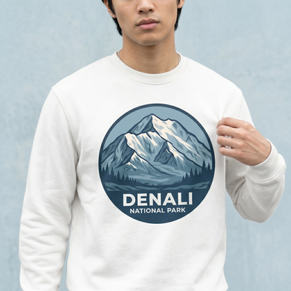 Custom Denali National Park Shirt, Vintage Alaska Mountain Hoodie, Personalized Nature Lover Sweatshirt, Retro Outdoor Adventure Apparel