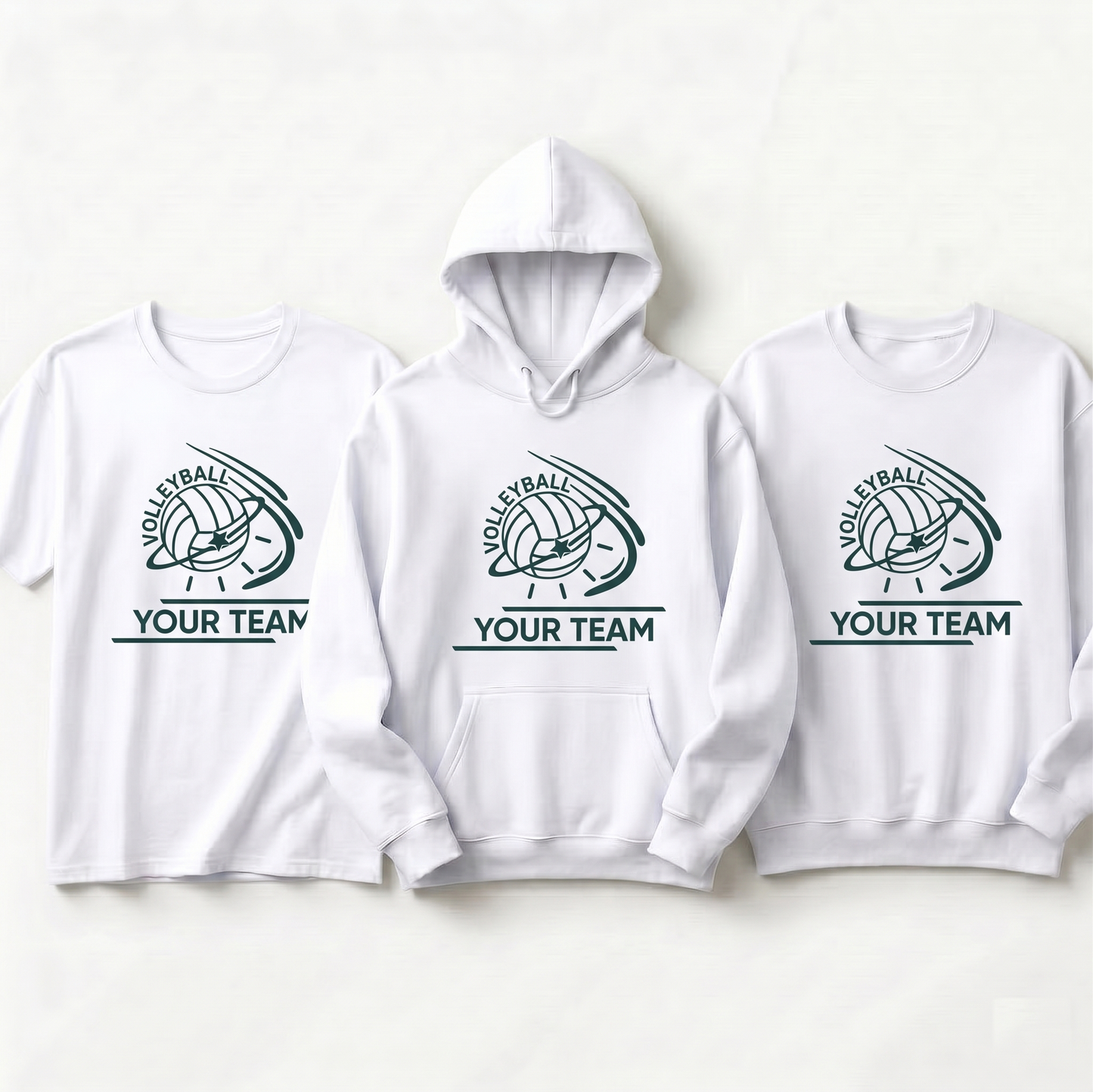 Custom Volleyball Team Shirts, Personalized Volleyball Hoodie, Volleyball Sweatshirt, Custom Team Spirit Apparel, Volleyball Mom Gift
