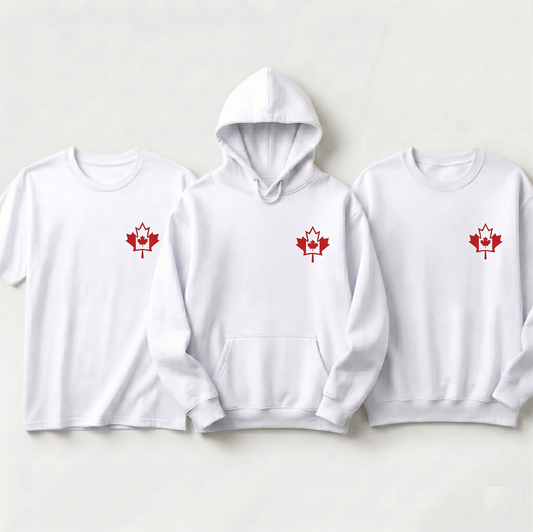 Custom Canada Maple Leaf Sweatshirt, Personalized Canadian Flag Hoodie, Minimalist Canada T-Shirt, Canada Day Gift, Unisex Canada Apparel