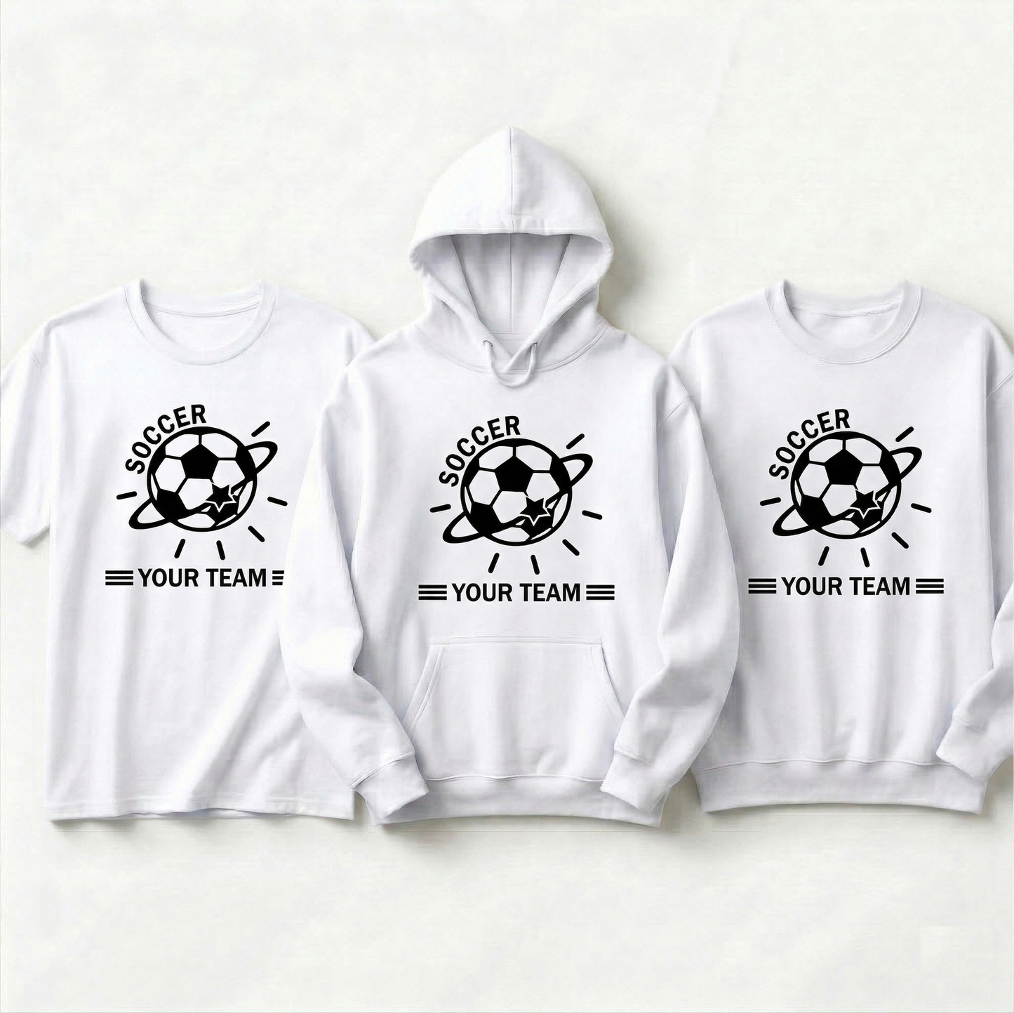 Custom Soccer Team Shirt, Personalized Soccer Hoodie, Retro Soccer Player Gift, Soccer Mom Sweatshirt, Custom Soccer Jersey Tee