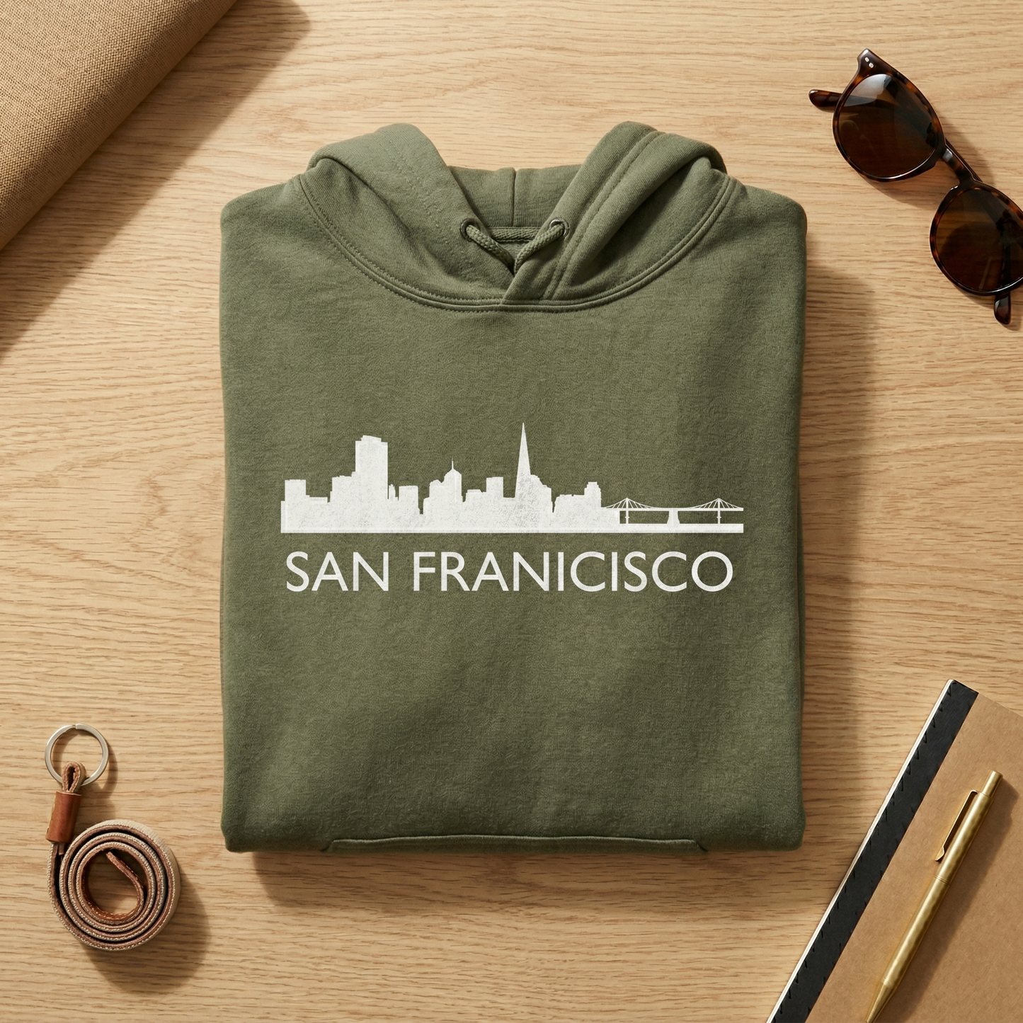 Custom San Francisco Skyline Hoodie | Personalized Bay Area Sweatshirt | SF Hometown Pride Sweater | California Travel Gift