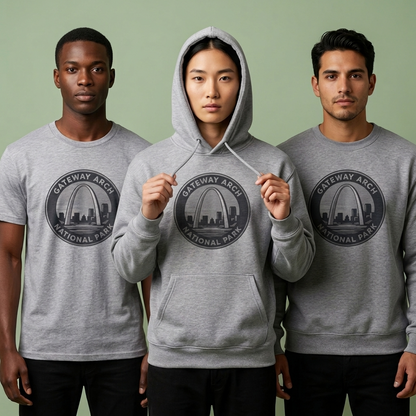 Gateway Arch National Park Hoodie, Personalized St. Louis Missouri Sweatshirt, Retro National Park T-Shirt, Custom Travel Gift