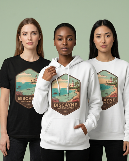 Custom Biscayne National Park Hoodie, Florida Shirt, Personalized Boating Gift, Vintage National Park Sweatshirt, Lighthouse Graphic Tee