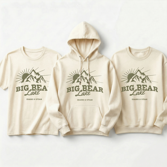 Custom Mountain Lake T-Shirt - Personalized Adventure Shirt - Big Bear Lake Souvenir Tee - Custom City and State Hiking Shirt