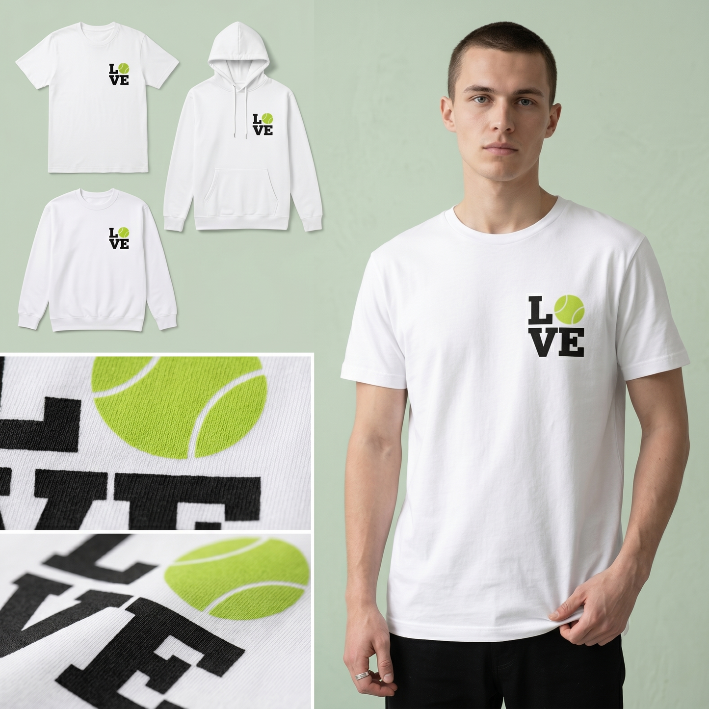 Minimalist Tennis Gift, Cute Tennis Player Shirt, Tennis Team Outfit, Custom Name Tennis Pullover, Tennis Match Day Gear