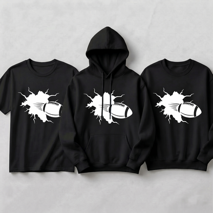 Custom Football Breakthrough Shirt, Personalized  Hoodie, Football Sweatshirt, Sports Team Apparel, Custom Player Name Football Tee