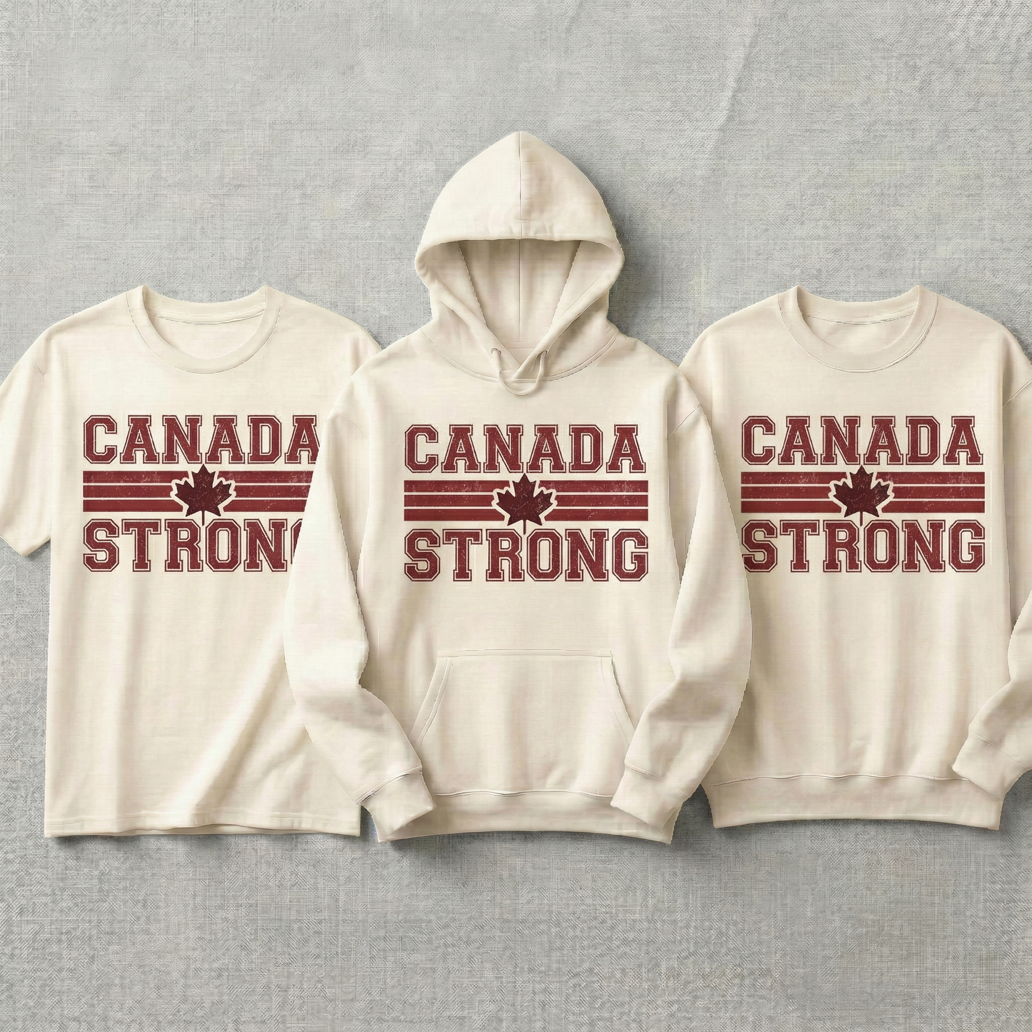 Custom Canada Strong Hoodie and Sweatshirt, Canada Strong T-shirt, Canadian Pride Apparel, Personalized Canada Gift