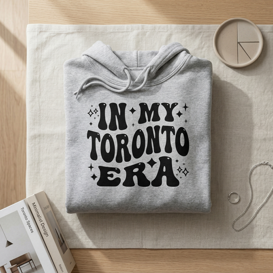 Custom In My Toronto Era Hoodie | Personalized City Sweatshirt | Retro Groovy Hometown Sweater | Trendy Canadian Travel Gift