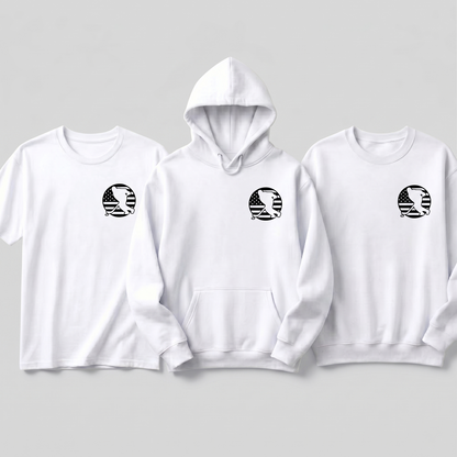 Custom USA Hockey Silhouette Hoodie, American Flag Hockey Sweatshirt & T-Shirt | Personalized Hockey Team Apparel