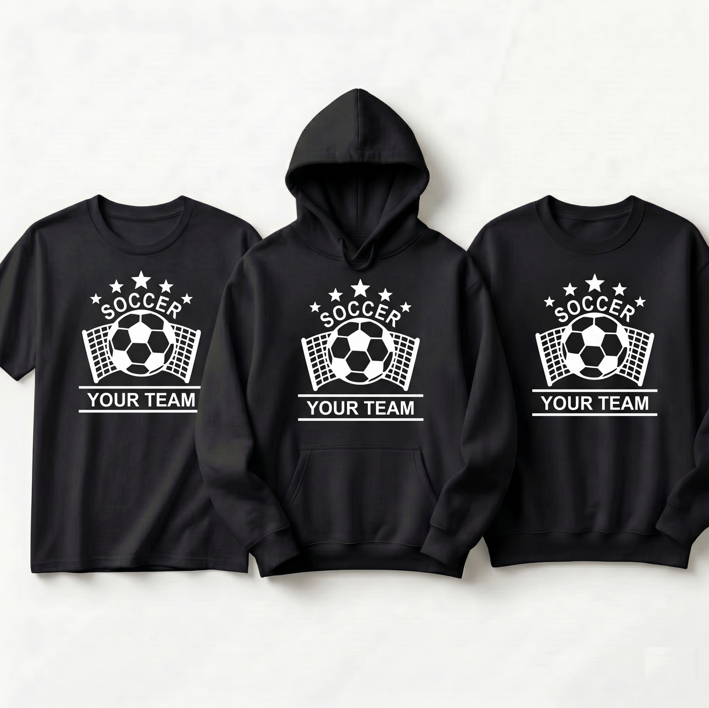 ustom Soccer Team Shirts, Personalized Soccer Hoodie, Soccer Sweatshirt, Custom Team Apparel, Soccer Mom Gift, Custom Soccer Coach Gift