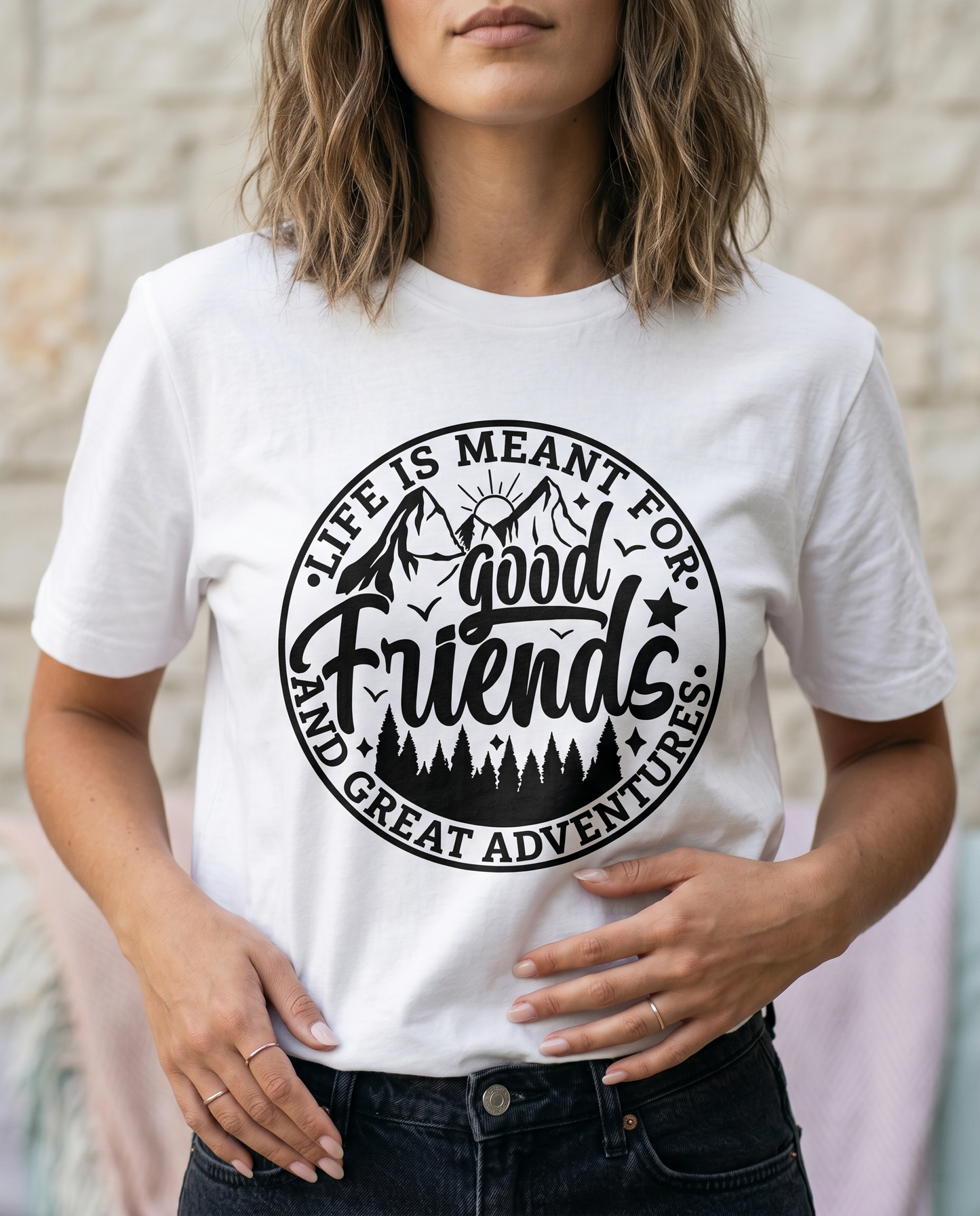 Custom Good Friends Great Adventures Shirt, Personalized Bestie Trip Matching Hoodies, Life Is Meant For Good Friends Sweatshirt