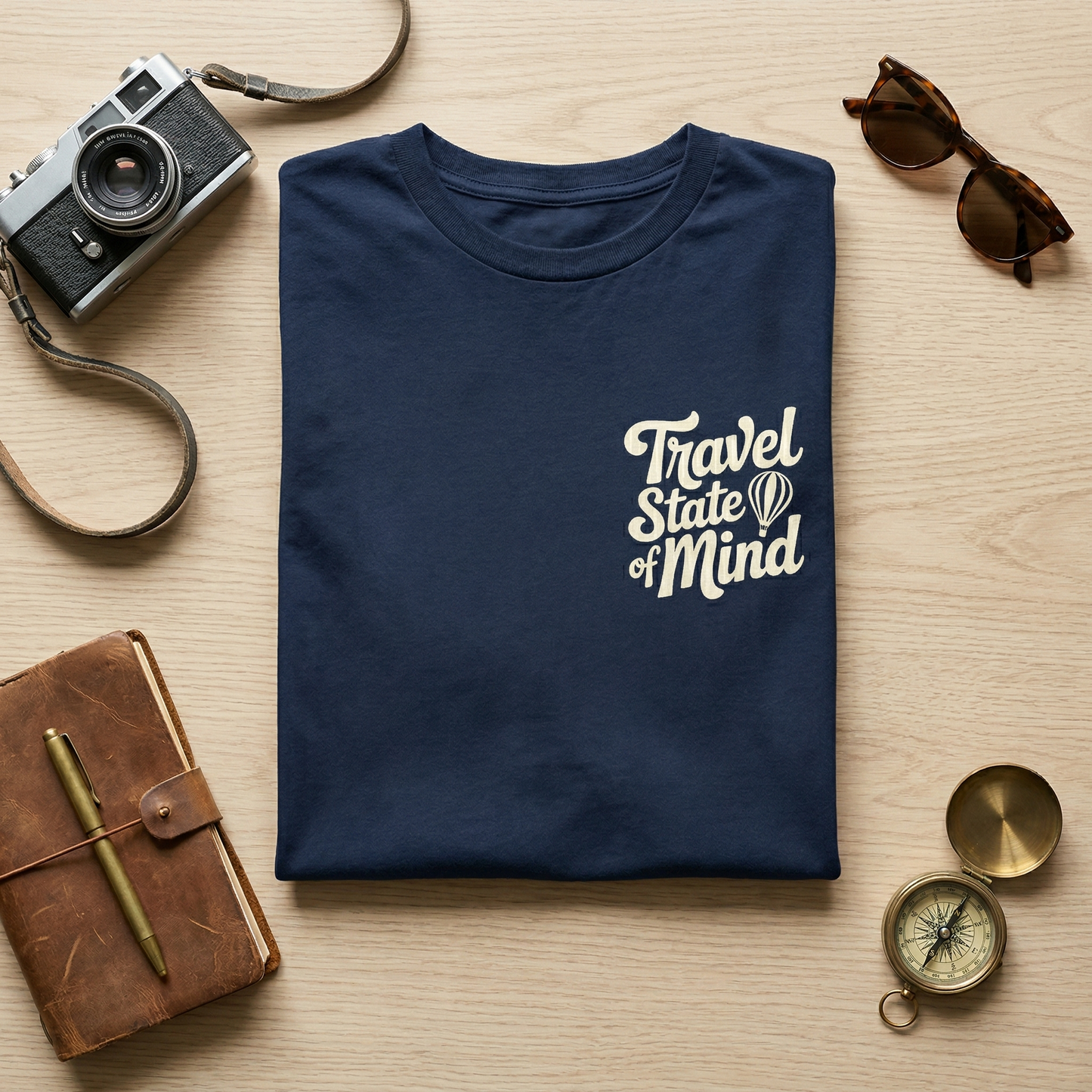 Custom Travel State of Mind Hoodie, Personalized Adventure Sweatshirt, Retro Wanderlust Hoodie, Travel Lover Gift, Custom Vacation Pullover