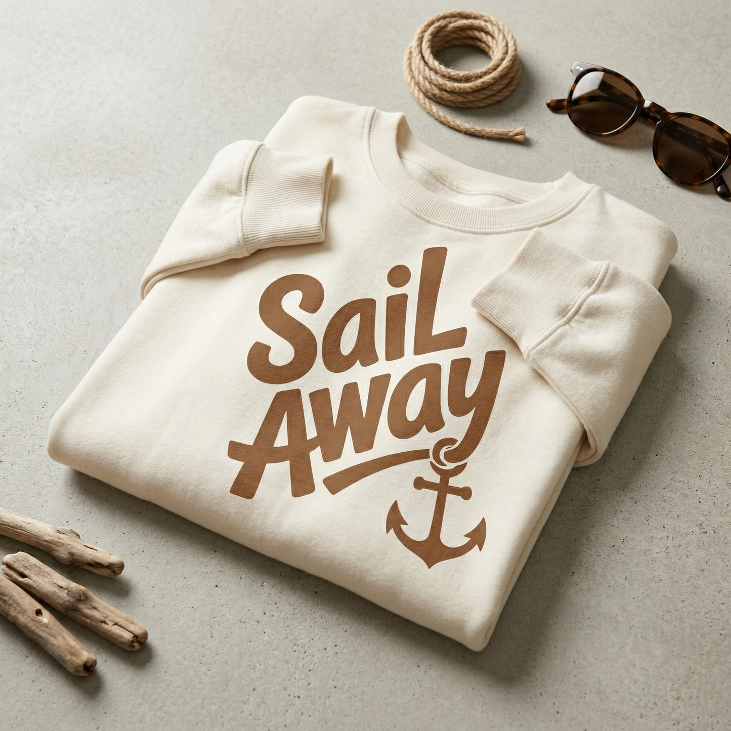 Sail Away Shirt, Custom Nautical T-Shirt, Anchor Graphic Tee, Personalized Sailing Gift, Family Cruise Shirt, Beach Vacation Outfit