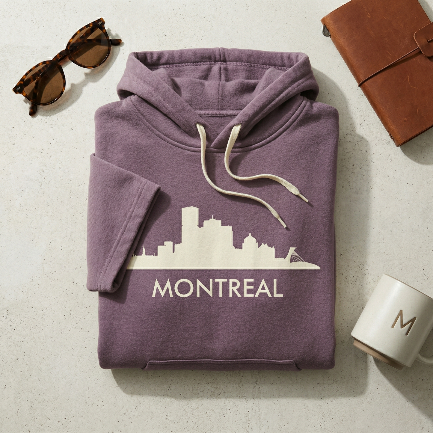 Custom Montreal Skyline Hoodie | Personalized Quebec Sweatshirt | MTL Hometown Pride Sweater | Canadian Travel Souvenir Gift