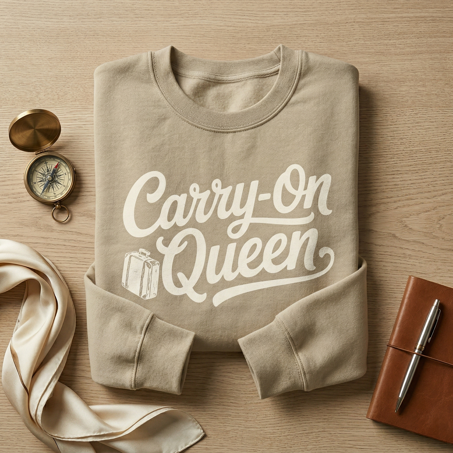Carry On Queen Shirt, Minimalist Travel T-Shirt, Gift for Traveler, Custom Vacation Tee, Wanderlust Aesthetic Shirt, Frequent Flyer Gift