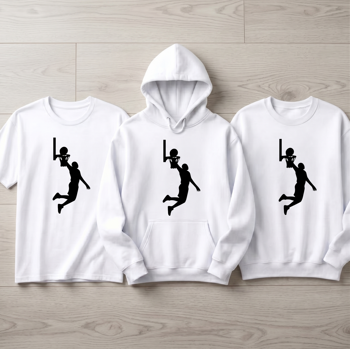Basketball Dunk Hoodie, Personalized Basketball Sweatshirt, Minimalist Sports T-Shirt, Custom Basketball Player Gift, Basketball Apparel