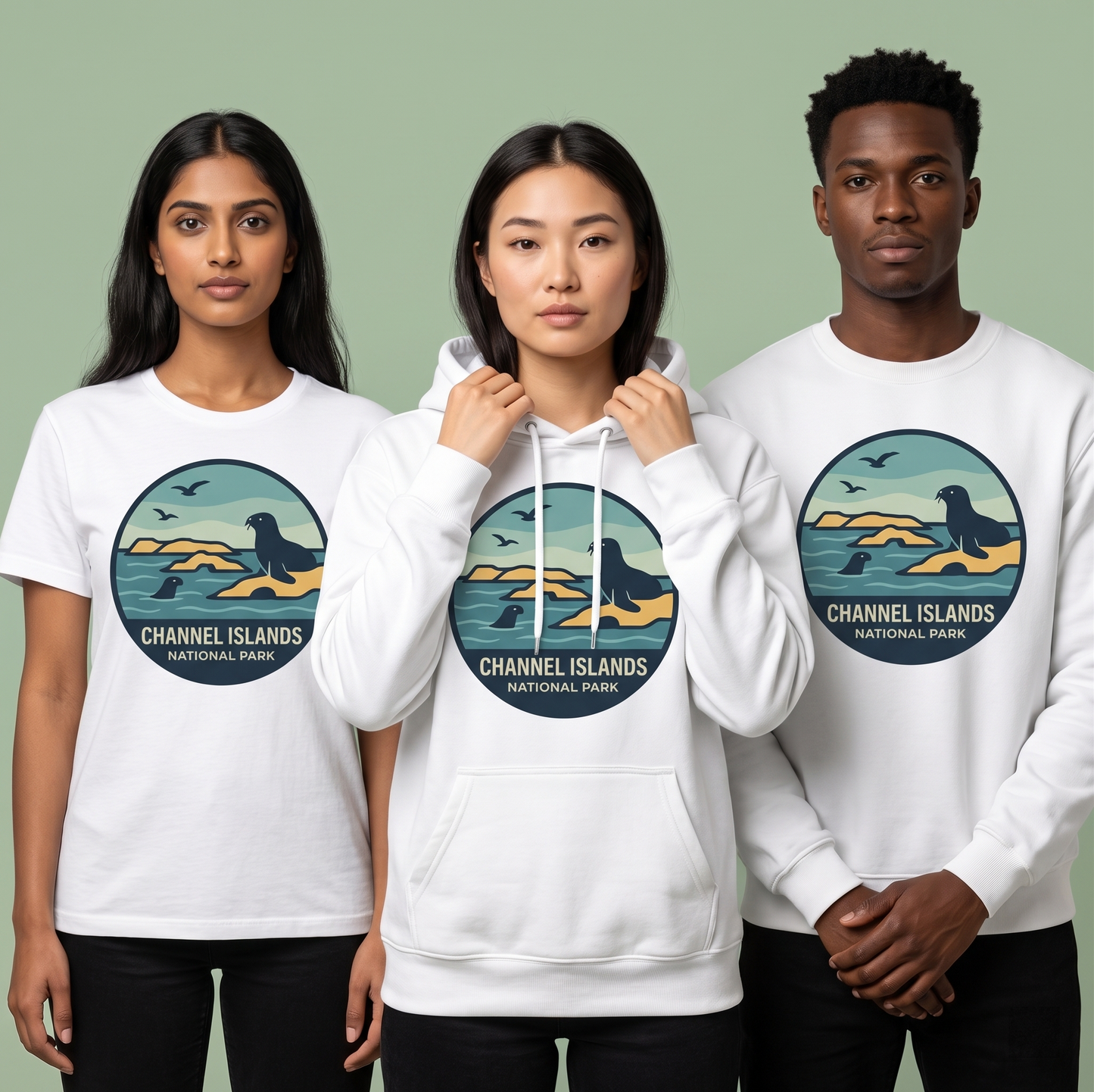 Custom Channel Islands National Park Shirt, Vintage California Hoodie, Retro Marine Life Sweatshirt,  National Park Souvenir Apparel