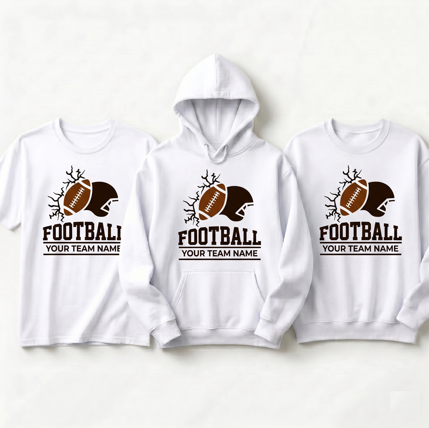 Custom Football Team Hoodie, Personalized Football Helmet Shirt, Custom Football Player Sweatshirt with Team Name, Football Mom Apparel