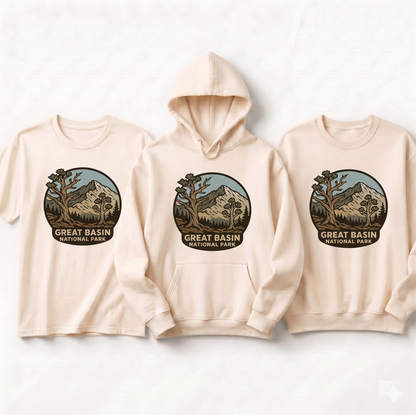 Custom Great Basin National Park Shirt, Vintage Mountain Hoodie, Personalized Nature Lover Sweatshirt, Retro Outdoor Adventure Apparel