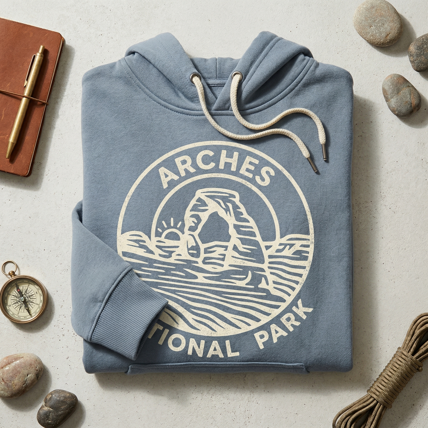 Custom Arches National Park Hoodie - Vintage Utah Sweatshirt - Retro Delicate Arch Pullover - Personalized Nature Gift