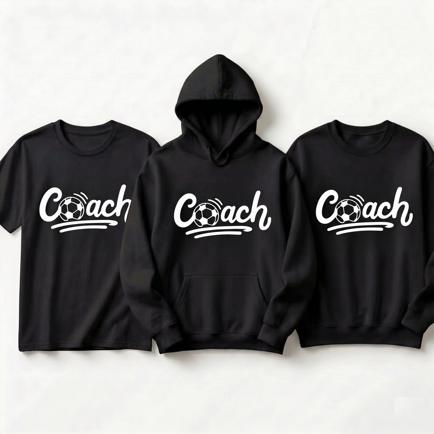 Custom Soccer Coach Shirt with Name, Personalized Soccer Coach Hoodie, Football Coach Sweatshirt, Coach Gift, Team Spirit Wear