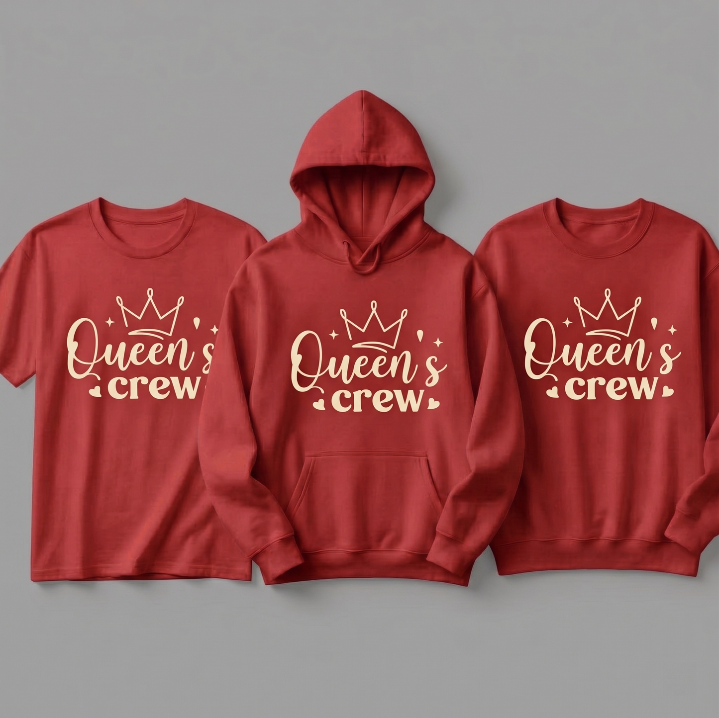Birthday Squad Sweatshirt, Matching Girls Trip Outfits, Custom Bridal Party Gift, Queen Crew T-shirt, Bridesmaid Proposal, Group Shirts
