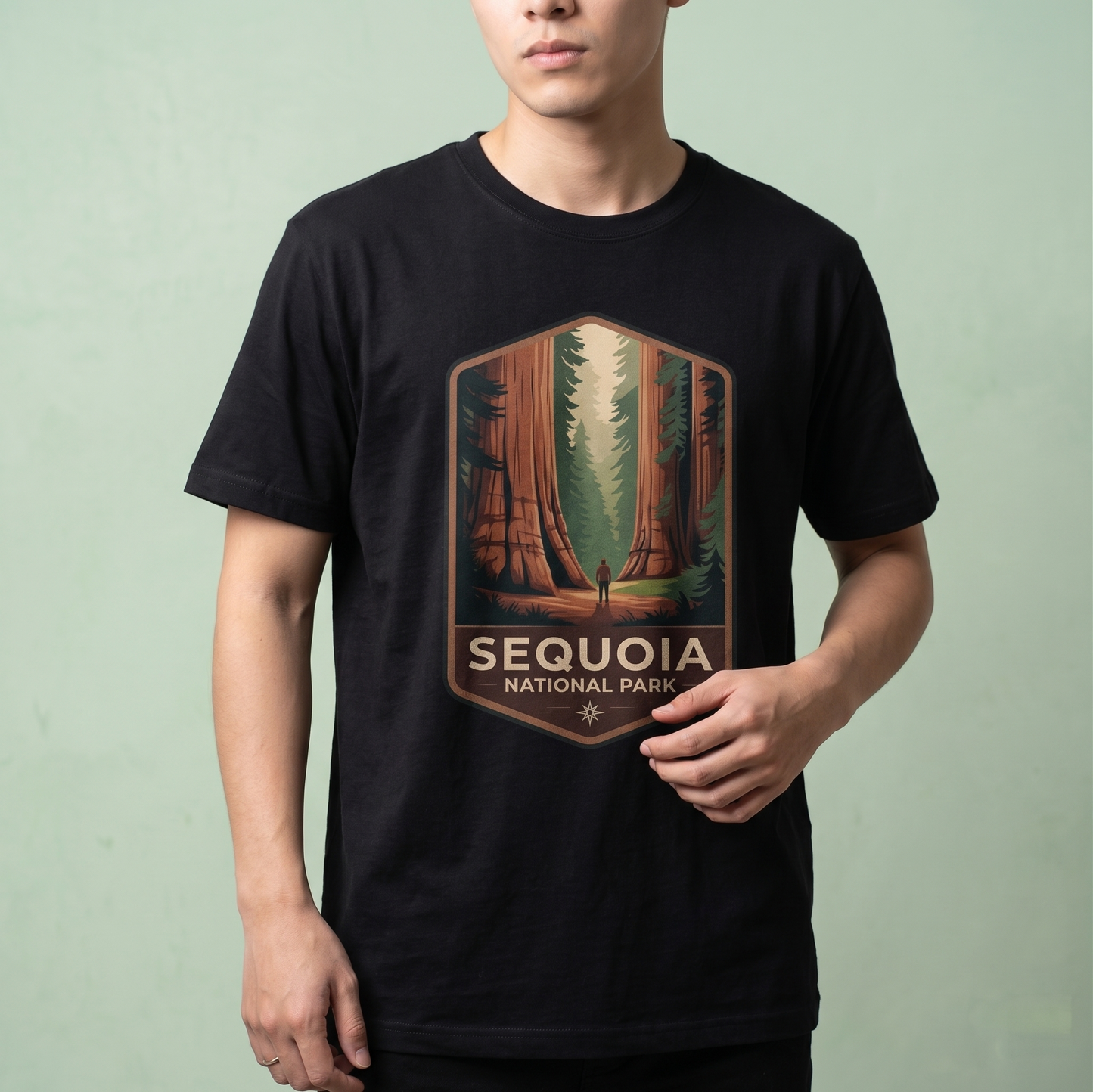Custom Sequoia National Park Hoodie, Retro California Shirt, Personalized Hiking Gift, National Park Sweatshirt, Giant Forest Graphic Tee