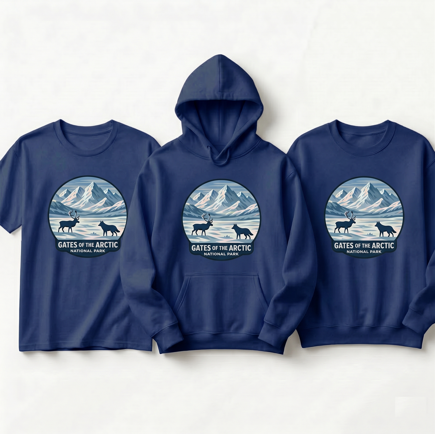 Custom Gates of the Arctic National Park Hoodie, Personalized Alaska Wildlife Sweatshirt, Retro National Park T-Shirt, Custom Outdoorsy Gift