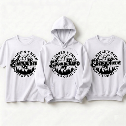 Custom Wanderlust Shirt, Personalized Travel Gift, Adventure Lover Sweatshirt, Mountain Hiking Apparel, Custom Vacation Outfit