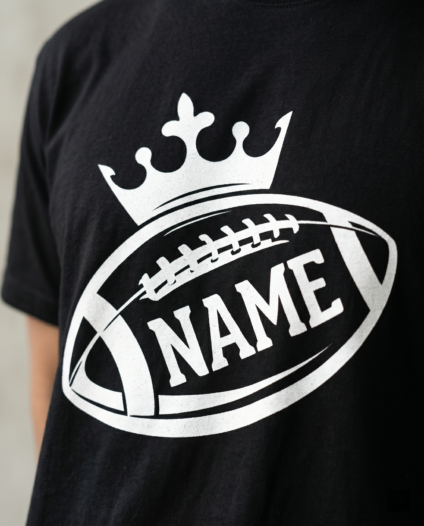 Custom Football Crown Hoodie, Personalized Name Football Shirt, Football Fan Sweatshirt, Game Day King Apparel, Custom Player Name Gift