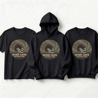 Wind Cave National Park Shirt, Retro National Park Hoodie, Custom South Dakota Vacation Sweatshirt, Minimalist Nature Lover Gift