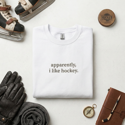 Maroon Hockey Sweatshirt | Minimalist Crewneck, Game Day Pullover