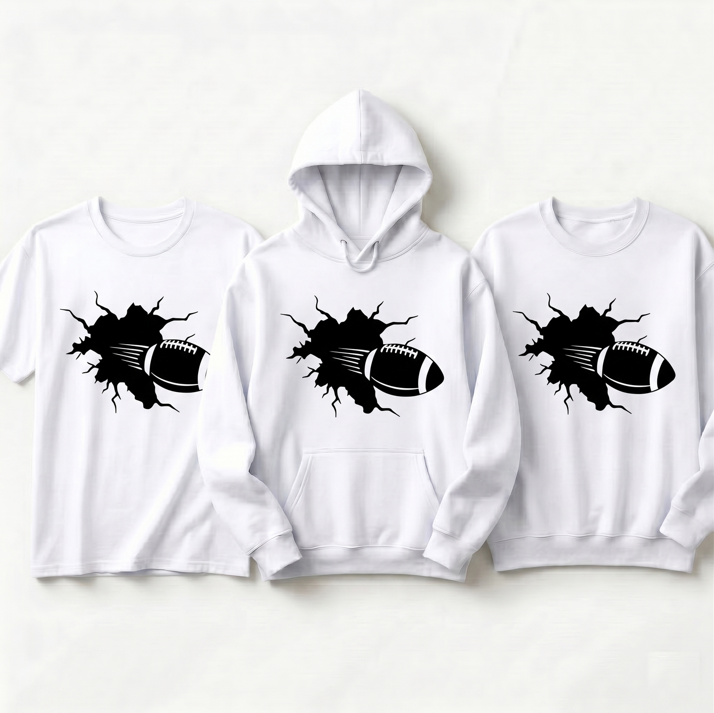 Custom Football Breakthrough Shirt, Personalized  Hoodie, Football Sweatshirt, Sports Team Apparel, Custom Player Name Football Tee