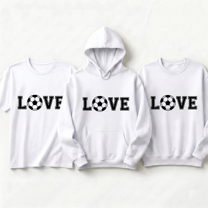 Custom Soccer Love Shirt, Personalized Soccer Mom Hoodie, Game Day Sweatshirt, Soccer Fan Gift, Sports Mom Apparel, Custom Team Gear