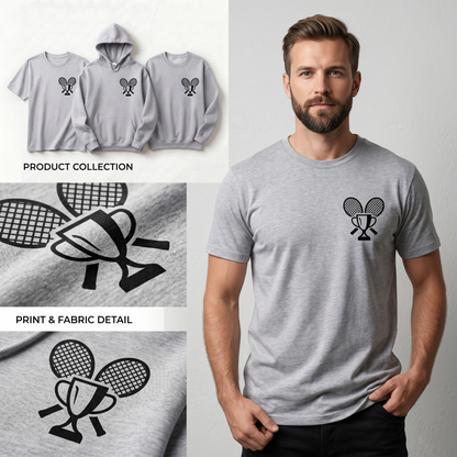 Custom Tennis Champion Hoodie, Personalized Tennis Trophy Shirt, Tennis Tournament Sweatshirt, Custom Tennis Player Gift