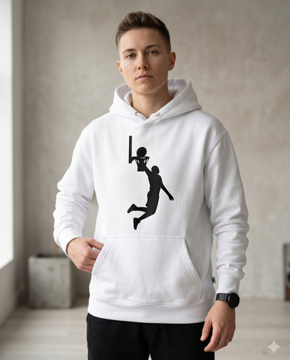Basketball Dunk Hoodie, Personalized Basketball Sweatshirt, Minimalist Sports T-Shirt, Custom Basketball Player Gift, Basketball Apparel
