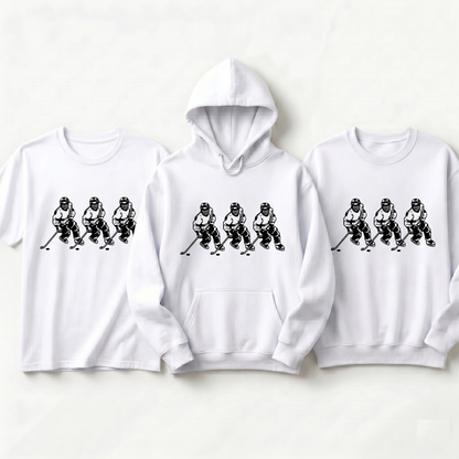Custom Ice Hockey Hoodie and Shirt, Personalized Hockey Team Gift, Player Sweatshirt with Name and Number, Custom Youth Hockey Apparel