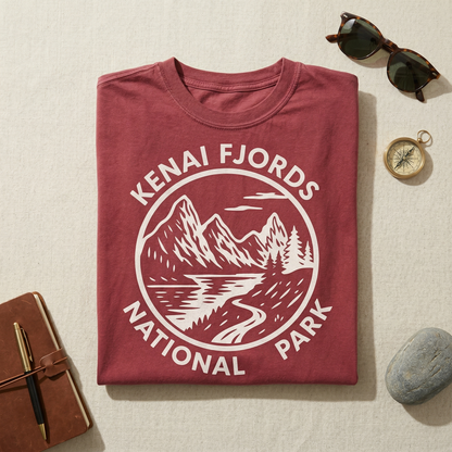 Custom Kenai Fjords National Park Hoodie – Vintage Alaska Pullover Sweatshirt