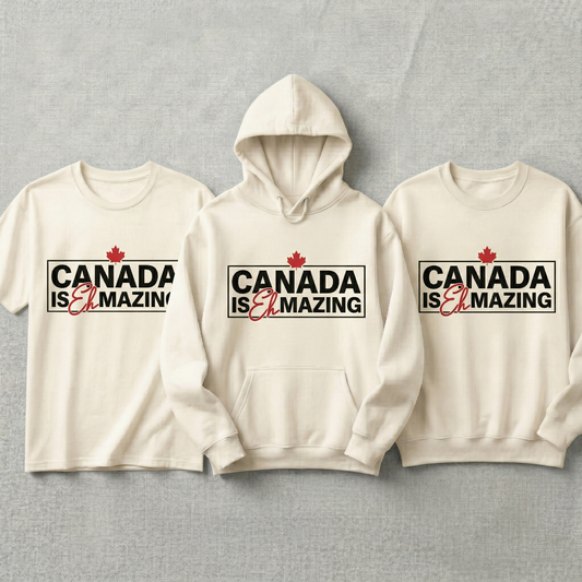Custom Canada is Eh-Mazing Hoodie, Funny Canada Pun Sweatshirt, Personalized Canadian Pride Pullover, Retro Canada Souvenir