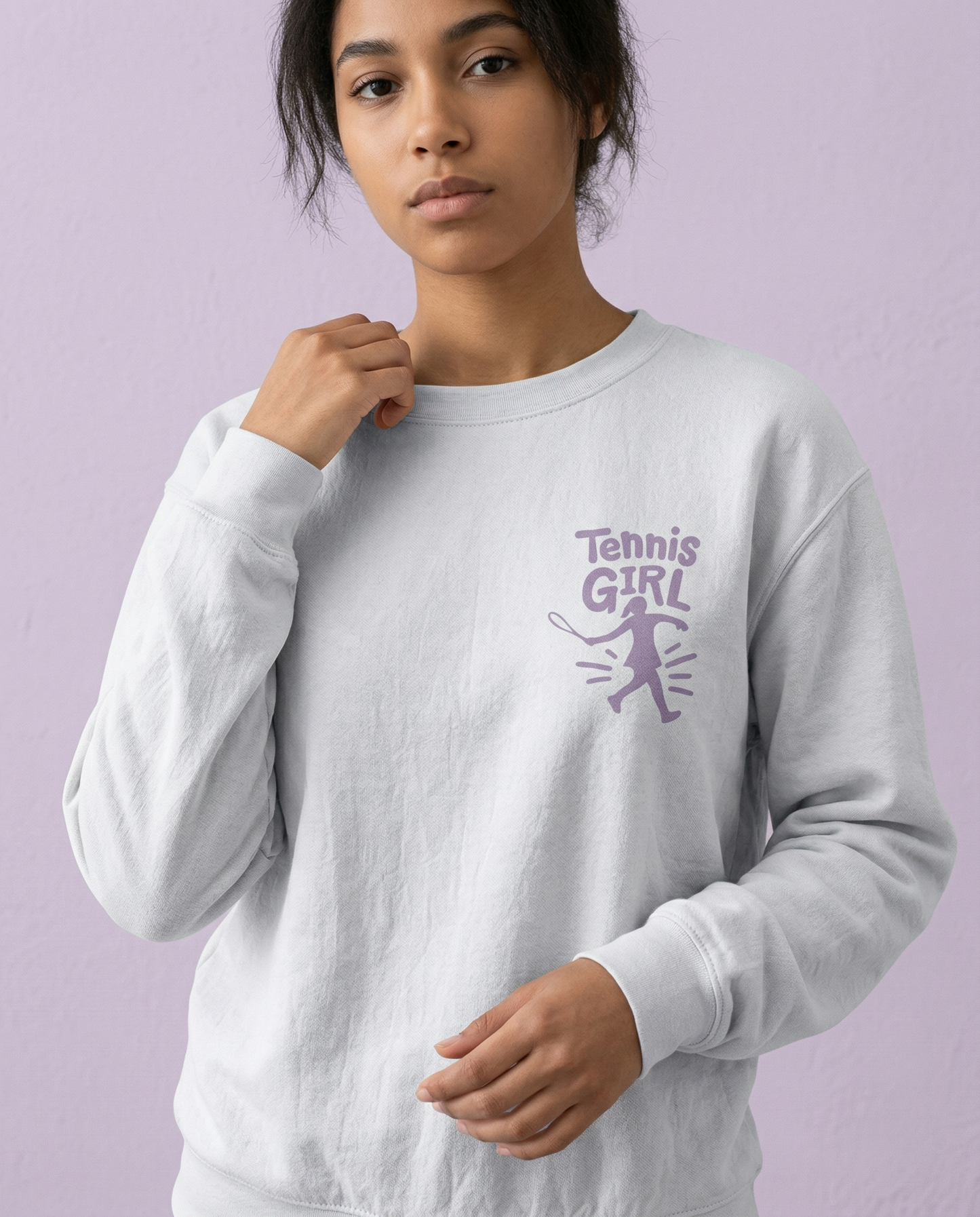 Custom Tennis Girl Shirt, Cute Tennis Sweatshirt for Women, Preppy Tennis Hoodie, Personalize Tennis Player Gift for Her, Girls Team Apparel