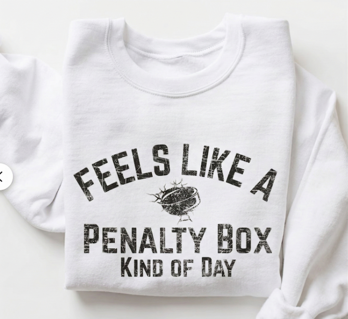 Penalty Box Sweatshirt | Funny Hockey Puck Tee, Hockey Mom Dad Gift