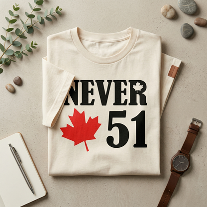 Custom Never 51 Canadian Hoodie - Personalized Canada Maple Leaf Sweatshirt - Retro Style Canada Pullover - Custom Year Canadian Souvenir